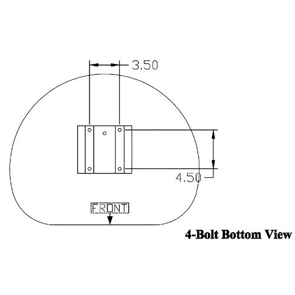 R1113 Pan Seat 4 Bolt Attachment - Fits International Harvester 330 504 Fits Cub