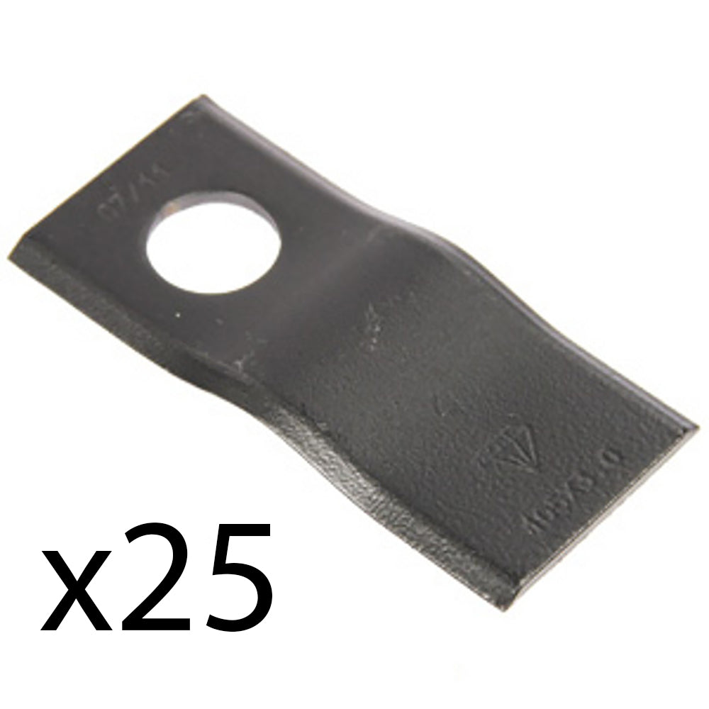 Qty 25: Disc Mower Blade
 Fits John Deere Replaces 76N923