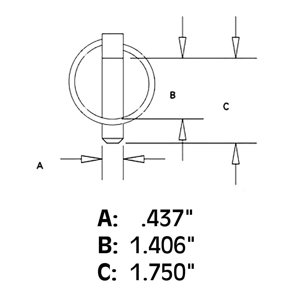 517758R91 Qty 1,000: Lynch Pins (100 Packs of 10 Each) Fits International