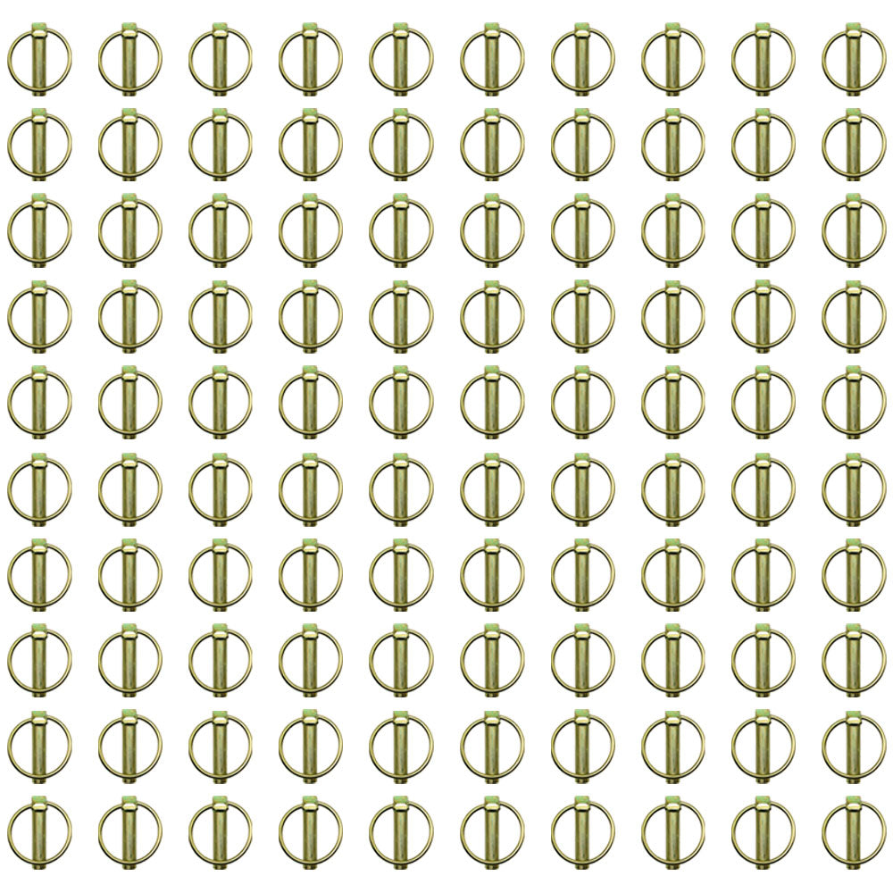 Qty 100: Lynch Pins (10 Packs of 10 Each) Fits Case Replaces A33509
