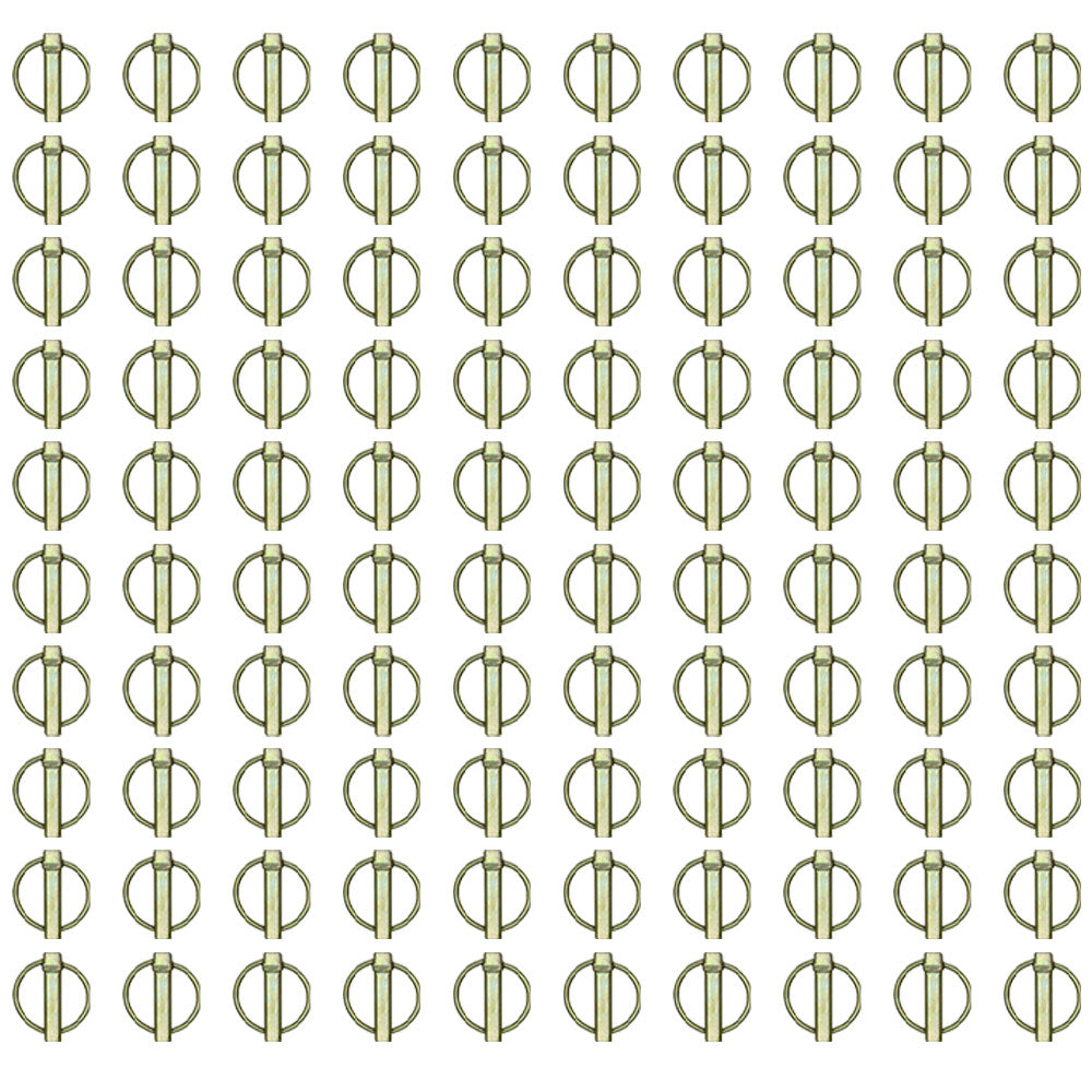 Qty 100: Lynch Pins (10 Packs of 10 Each) Fits Case Replaces A33509