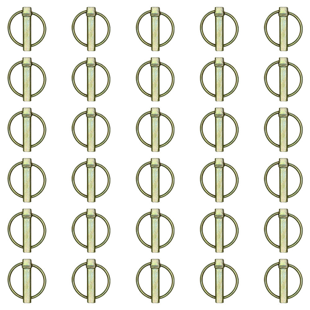Qty 30: Lynch Pins (3 Packs of 10 Each) Fits Massey Ferguson Replaces 763672M91