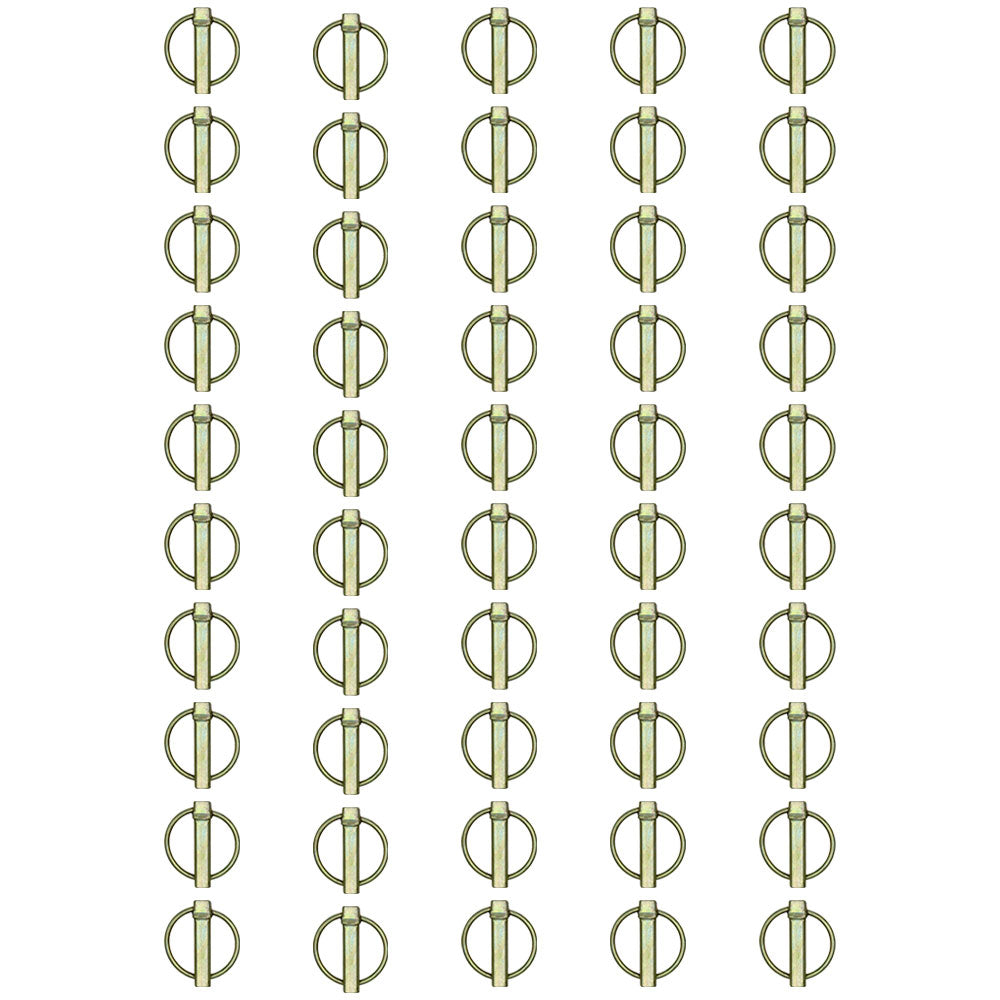 Qty 50: Lynch Pins (5 Packs of 10 Each) Fits John Deere Replaces AM1752T