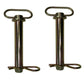 Two Cold Forged Tractor Hitch Pins 1-1/8" pin dia. 6-1/4" useable length