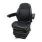 Black Vinyl HD Mechanical Suspension Seat Single-Lock Slide Rails Backhoe Loader