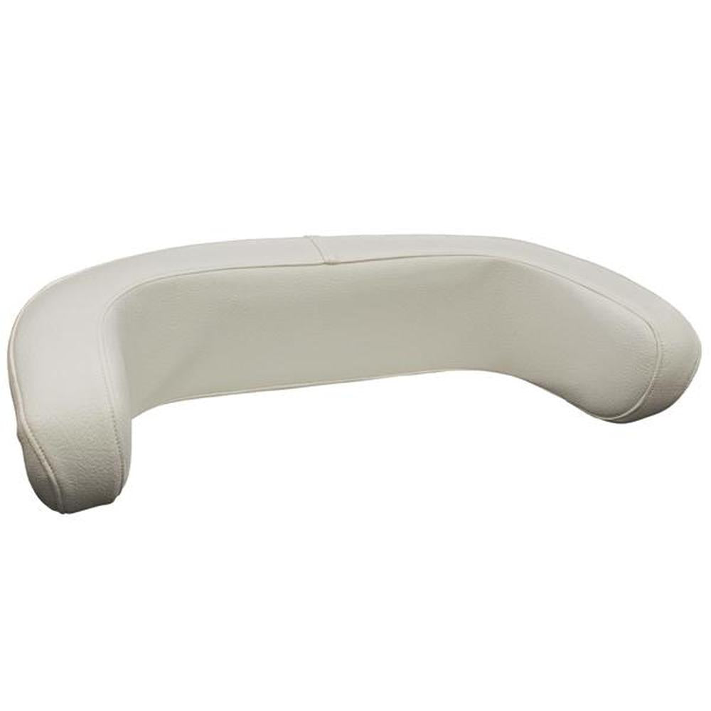R0858 Seat Back, White Vinyl on Wood - Fits Allis-Chalmers 185, 190, 200, 210 +