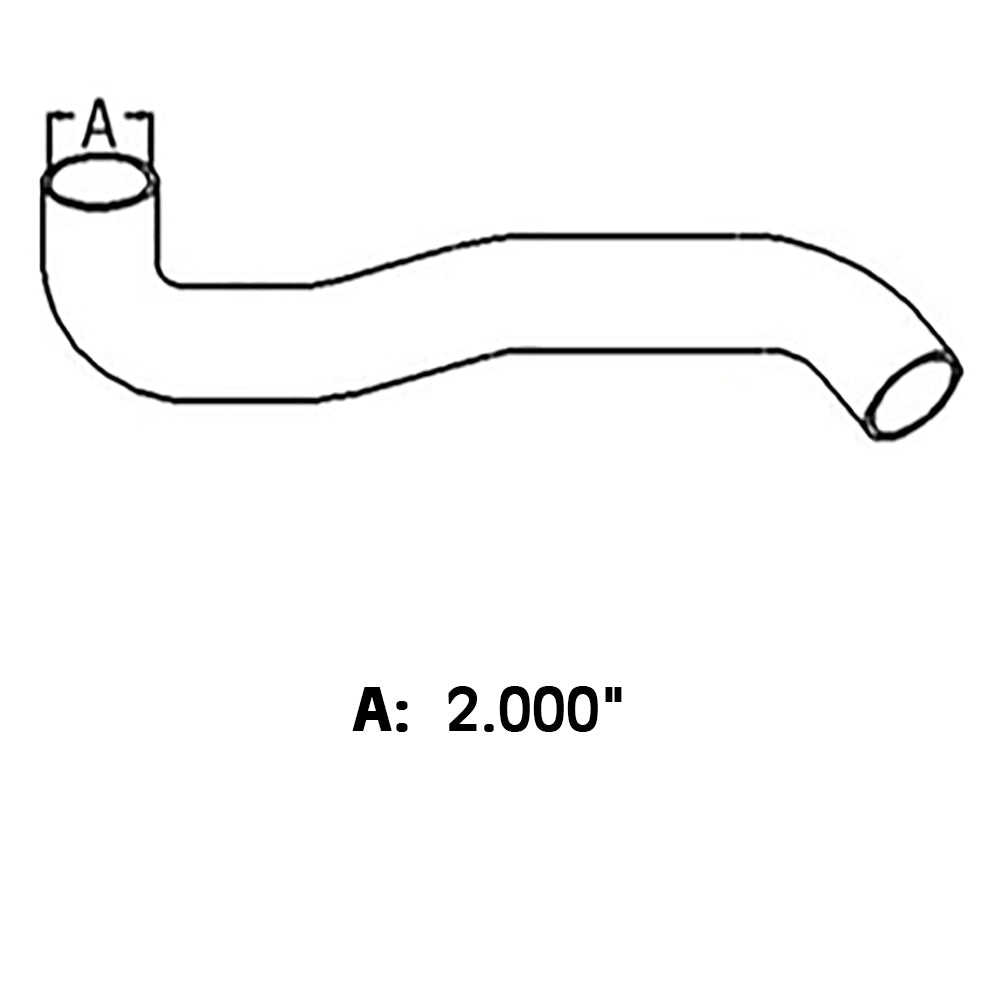 R133960 New Lower Radiator Hose Fits John Deere Tractor 7710 7810