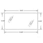 Fits John Deere Parts LOWER REAR WINDOW R201481 6603,6403, 6140D, 6130D, 6125D,