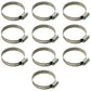 Set Of 10 Hose Clamps 1-13/16" to 2-3/4" Fits Various Fits Allis Chalmers Models