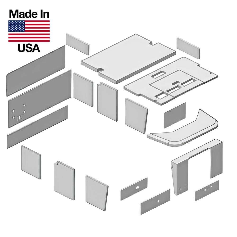 New 21 Piece Black Cab Foam Kit Fits Case-IH Tractor Models 4386 4586 4786