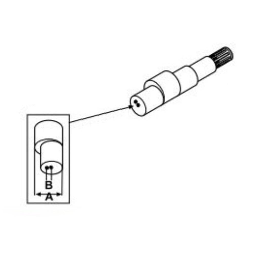 R34348 Hydraulic Pump Shaft Fits John Deere 3010 3020 4010 4020 4040 4230