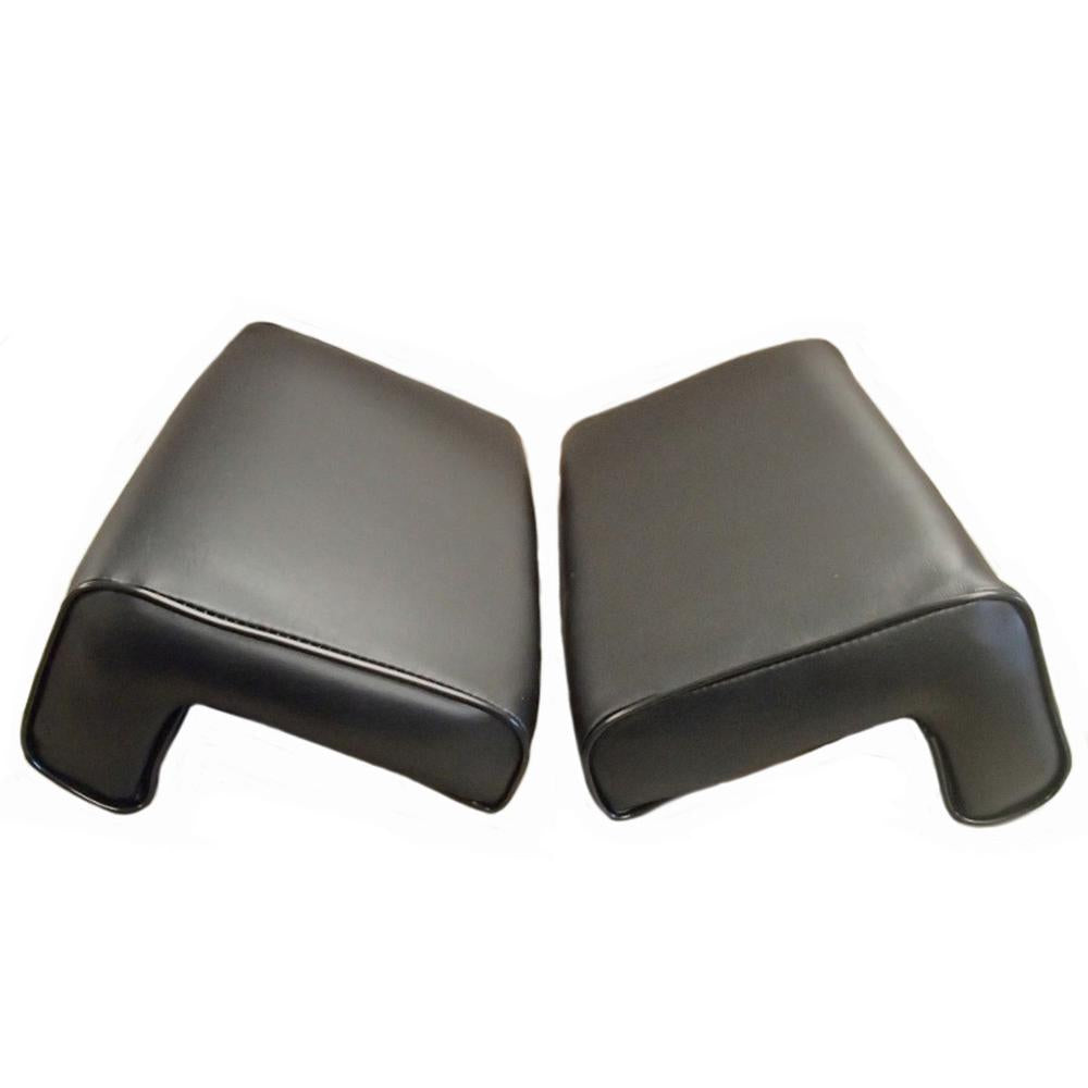 R39322 Black Vinyl on Wood RH/LH Arm Rest Pair Fits Case 450 450C Crawlers Only