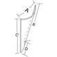AMR50754 Lower Windshield Glass, Right Hand - Fits John Deere 2750, 2950, 4030 +