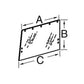 WN-R50757-PEX Glass, Side, Left Hand or Right Hand Fits John Deere 2140 2350
