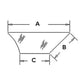 Cab Glass - Door Lower RH Fits Case 580 Super L 570LXT 590 580SK 580K 580L