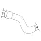 Upper Radiator Hose Fits John Deere Replaces R53407