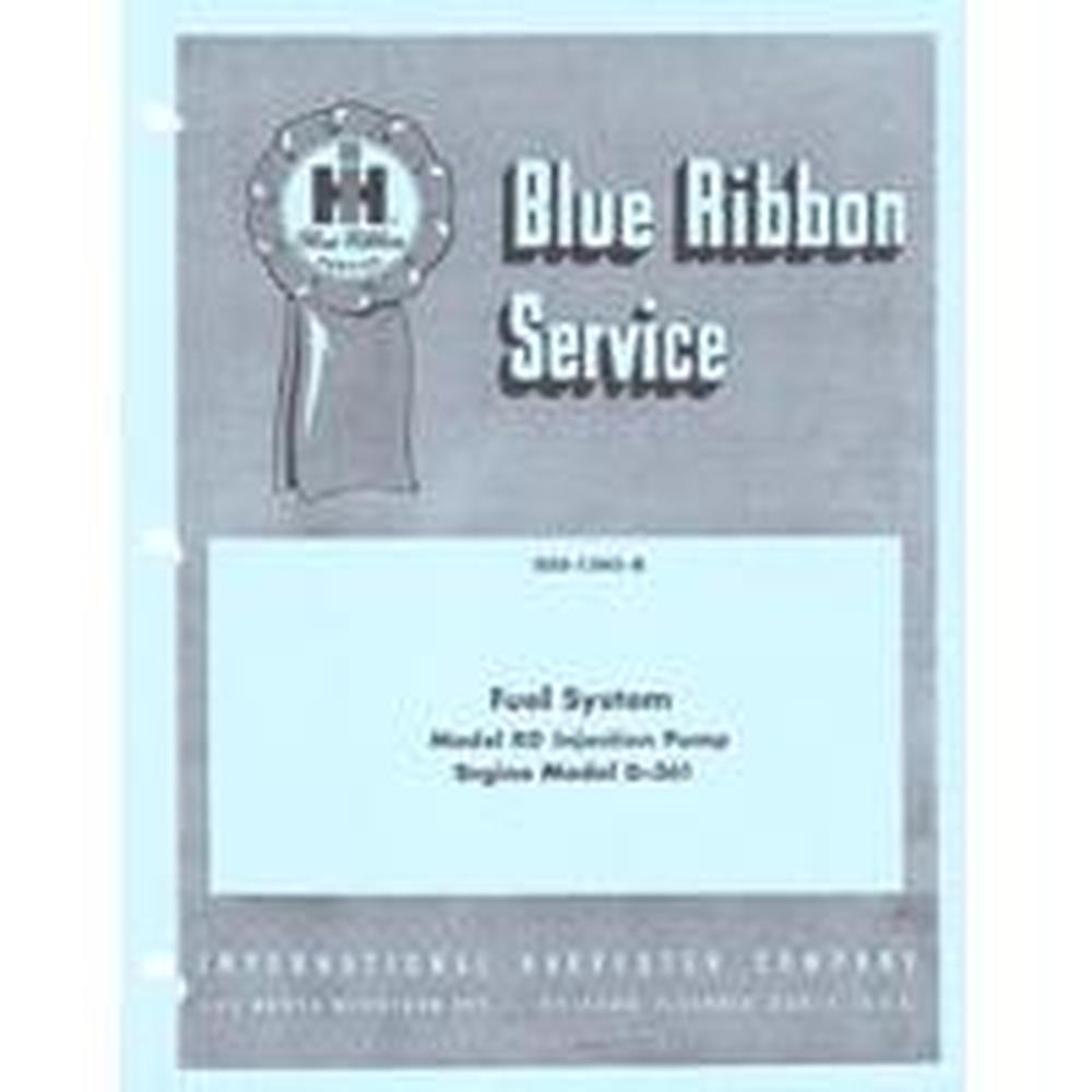 R5756 RD Injection Pump Service Manual Fits IH / Fits FARMALL