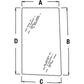 Glass R96193 Fits John Deere 7210 7400 7410 7510 7600 7610 7700 7710 7800 7810