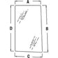 Glass R96193 Fits John Deere 7210 7400 7410 7510 7600 7610 7700 7710 7800 7810