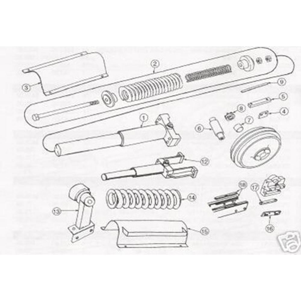 PV303 Track Adjuster Assembly 5 Roller Frame Fits John Deere 440 350 350B