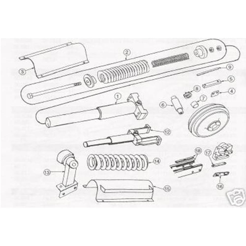 PV305 Long Track Adjuster 6 Roller Fits John Deere 450E 550 550B