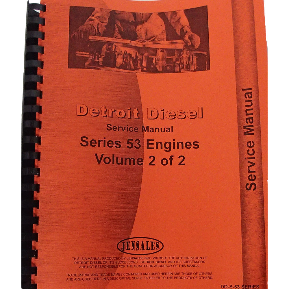 Service Manual Fits Case 40D Engine Series 53 Engines Detroit Diesel