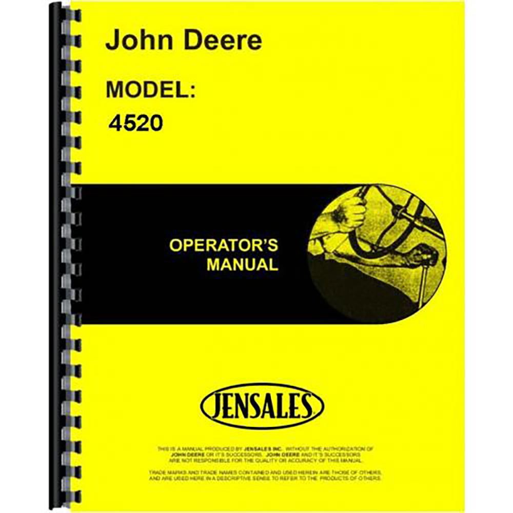 Fits John Deere 4520 Tractor Operator Manual
