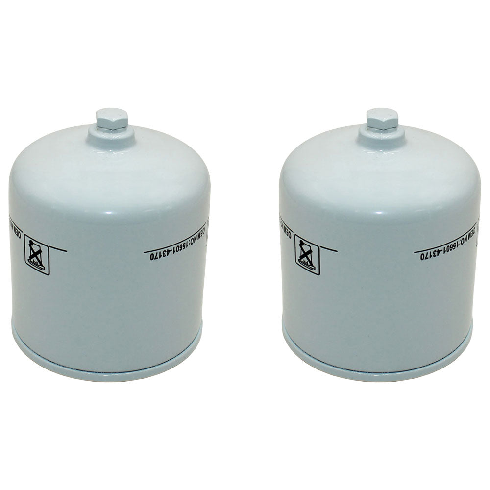 Qty 2: Fuel Filter
 Fits Kubota Replaces 15601-43170
