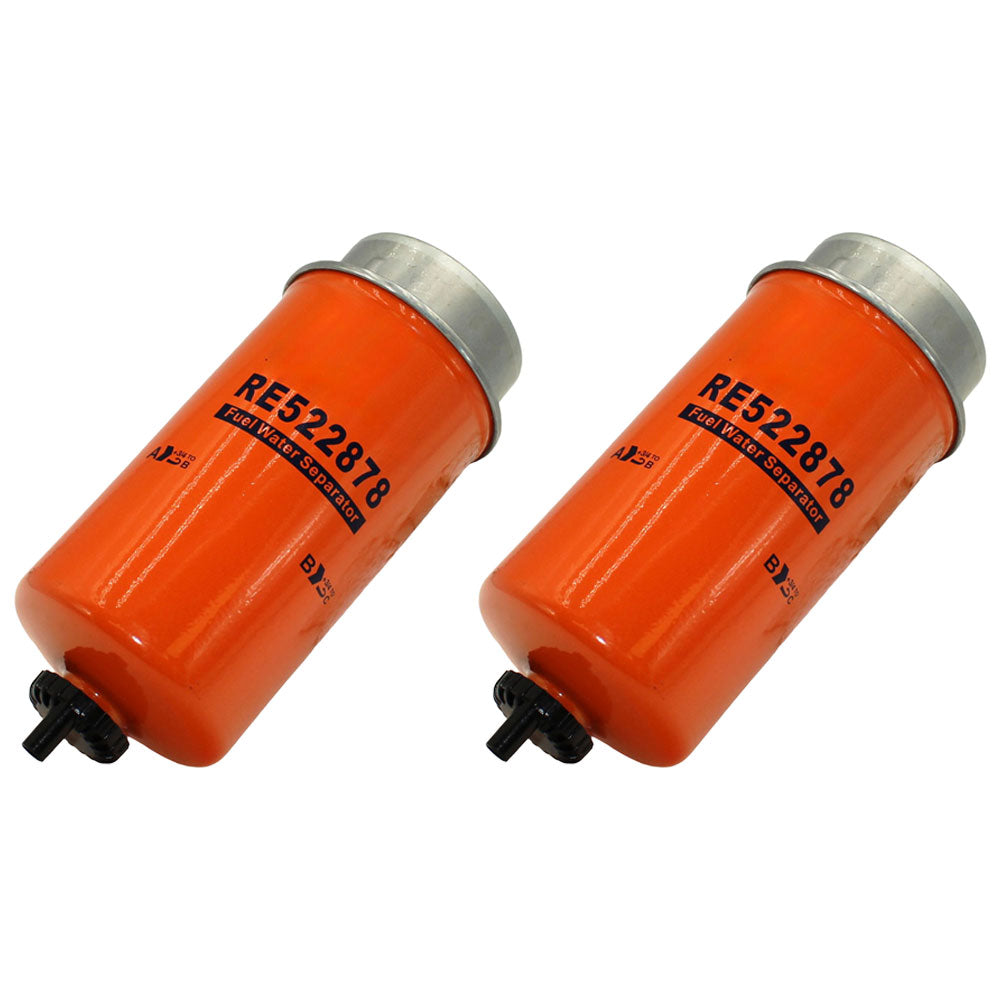 (2) Fuel Filters Fits John Deere 310J 310K 310K EP 310L 310L EP 310SJ RE522878