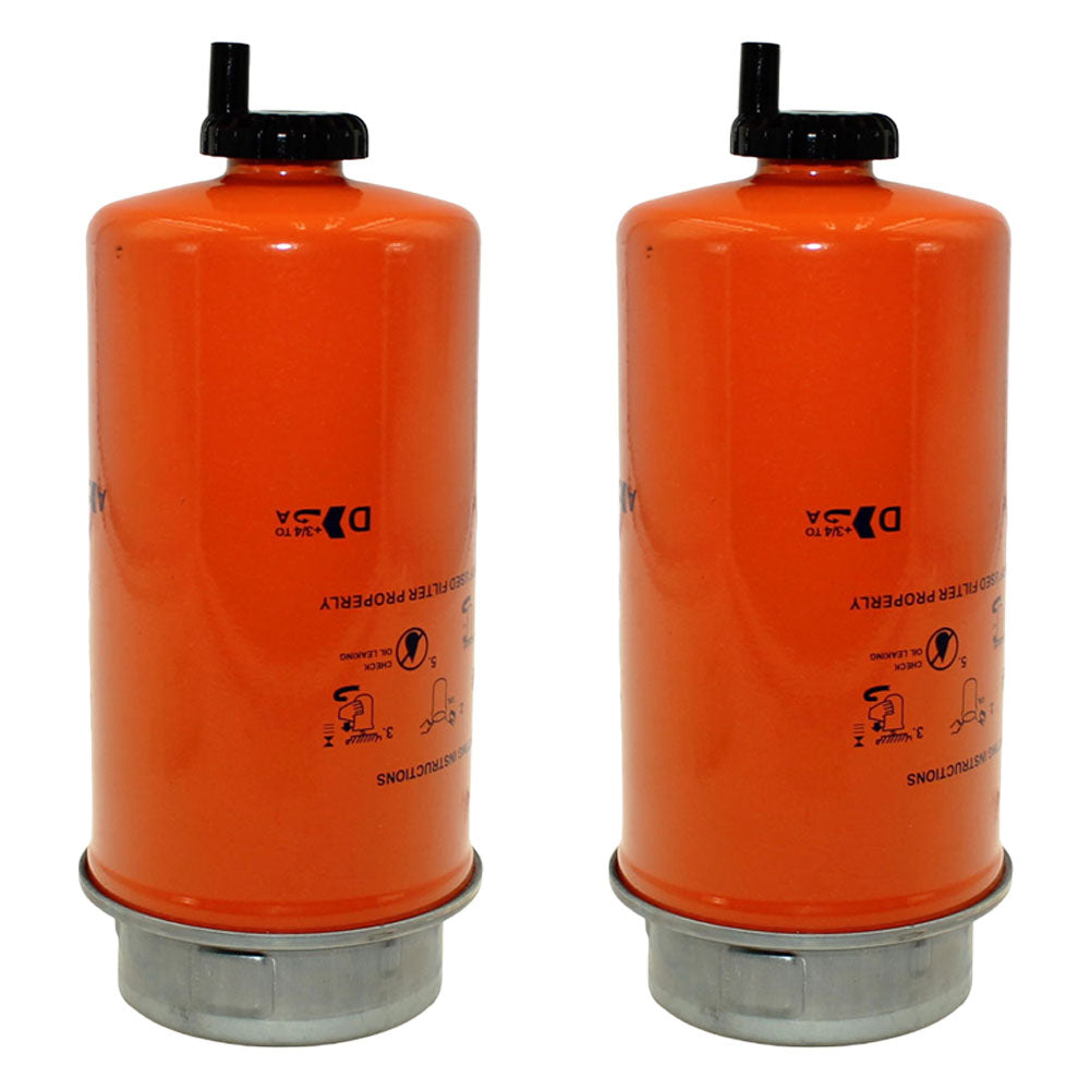 (2) Fuel Filters Fits John Deere 310J 310K 310K EP 310L 310L EP 310SJ RE522878