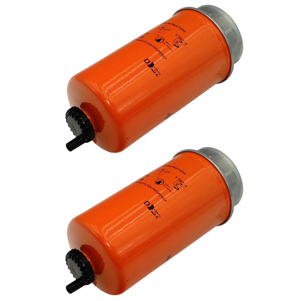 (2) Fuel Filters Fits John Deere 310J 310K 310K EP 310L 310L EP 310SJ RE522878