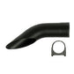 Universal Fit Curved 4-1/8" Exhaust Extender With Clamp for Tractors
