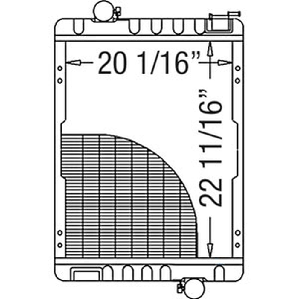 R4981 Radiator Fits John Deere