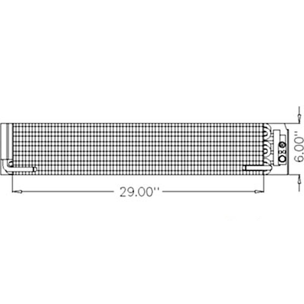 RE180243 Evaporator Fits John Deere Fits JD Tractor 6110 6210 6310 6410 6510 661