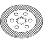 WN-RE292445-PEX Brake Disc Fits John Deere 7200 7210 7400 7405 7410 7420 7500