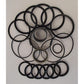 RE18732 Backhoe Boom Swing Cylinder Seal Kit Fits John Deere 350-550 9250 9550