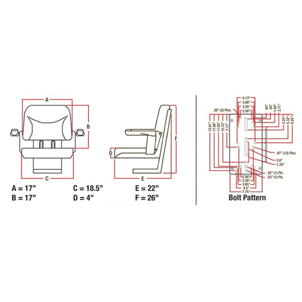 BIG BOY SEAT; YELLOW A-BBS108YL 5500 Fits John Deere Parts