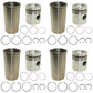 Qty 4: Early Piston Liner Kits Fits John Deere Replaces RE23173