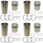 Qty 4: Early Piston Liner Kits Fits John Deere Replaces RE23173