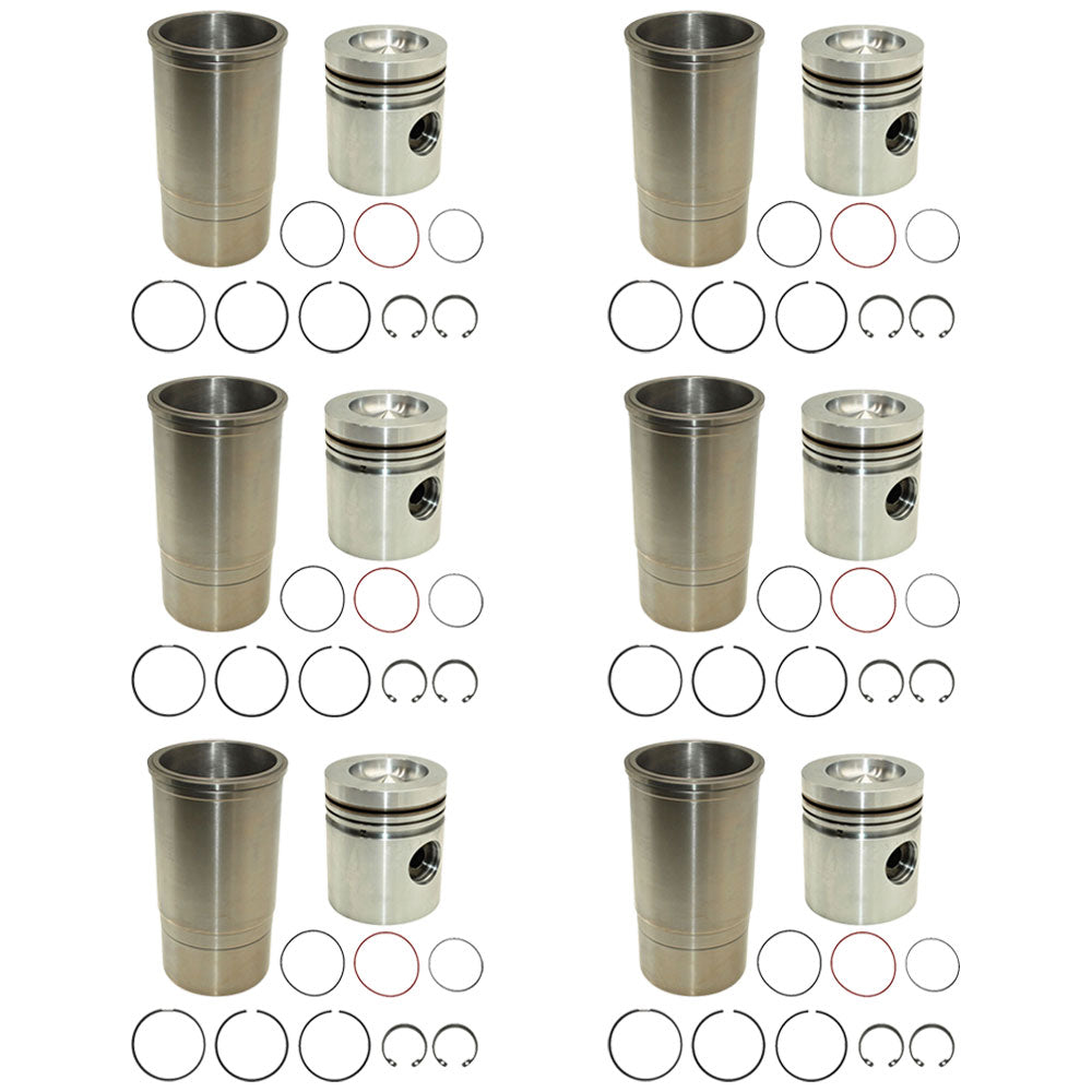 (6) Early Piston Liner Kits 4.250" Bore Fits John Deere Tractors RE23173