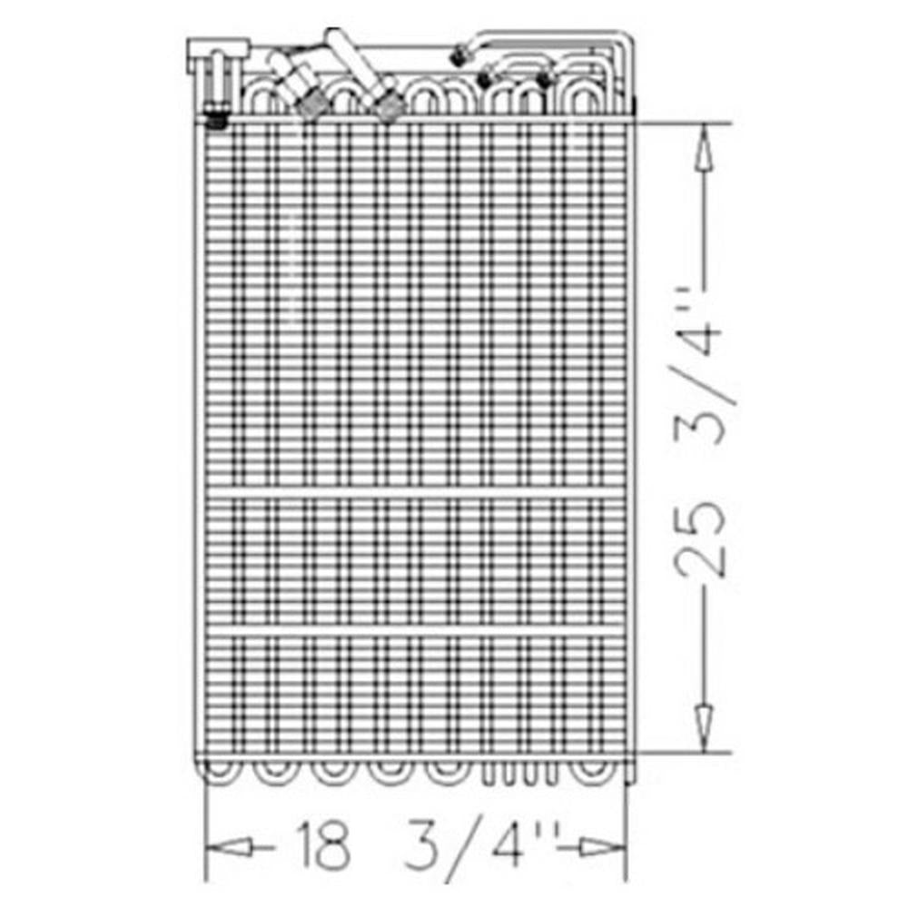 Condenser Fuel Oil Cooler Fits John Deere RE34166 7000 Series Tractor