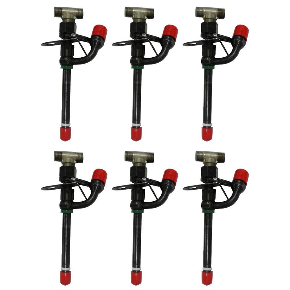 6 pcs Fuel Injector Fits John Deere 6068D Engine 6068T Engine 6506 6600