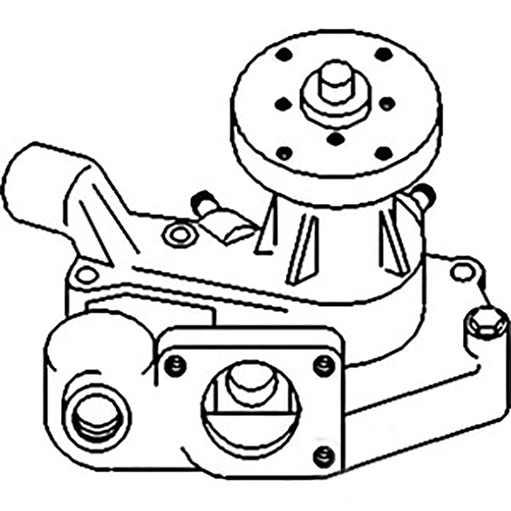 RE51892 Water Pump Fits John Deere 5300 W/ Oil Cooler (Engine SN BSN 202231)