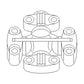 Fits John Deere CROSS & BEARING ASSY RE52347 7920 (PTO DRIVESHAFT),78