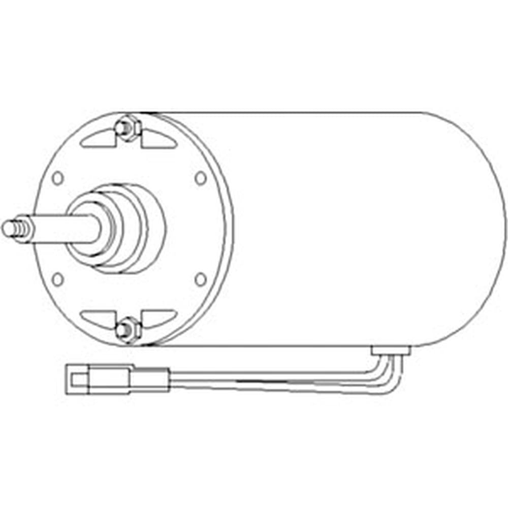 88RE61419 Blower Motor, Single Shaft, 5/16" Fits John Deere