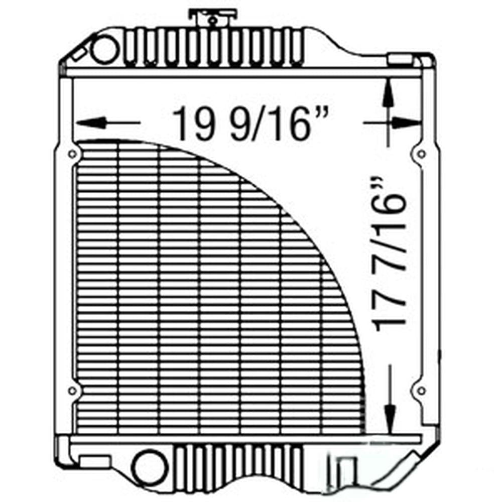 RE62841 Radiator Fits John Deere Fits JD Tractor 5500 5500N