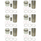Qty 6: Piston Liner Kit Fits John Deere Replaces RE64509
