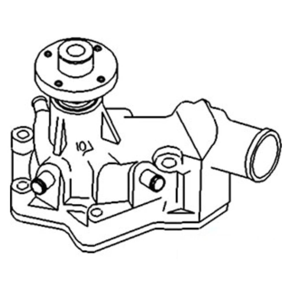 New Water Pump Fits John Deere 5300, 5303, 5310, 5310N RE67185