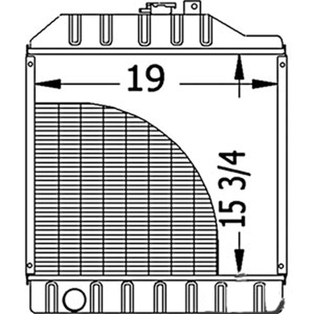 Radiator Fits 5210 5220 5310 5310N 5320 RE70673 RE70673-A