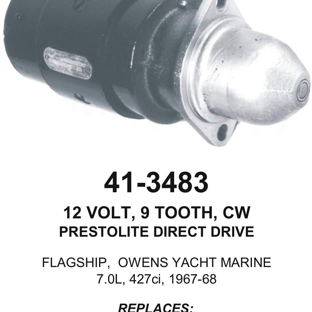Starter — PREST DD STR 12V 9T Fits Flagship Replaces ROM3483N-USA